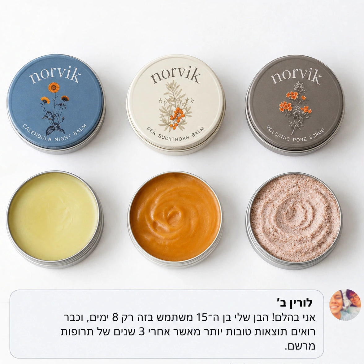NORVIK | הערכה המלאה לעור הנוטה לאקנה